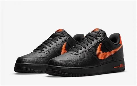 nike air force bovenkant zwart met oranje|Oranje Air Force 1 Schoenen (1) .